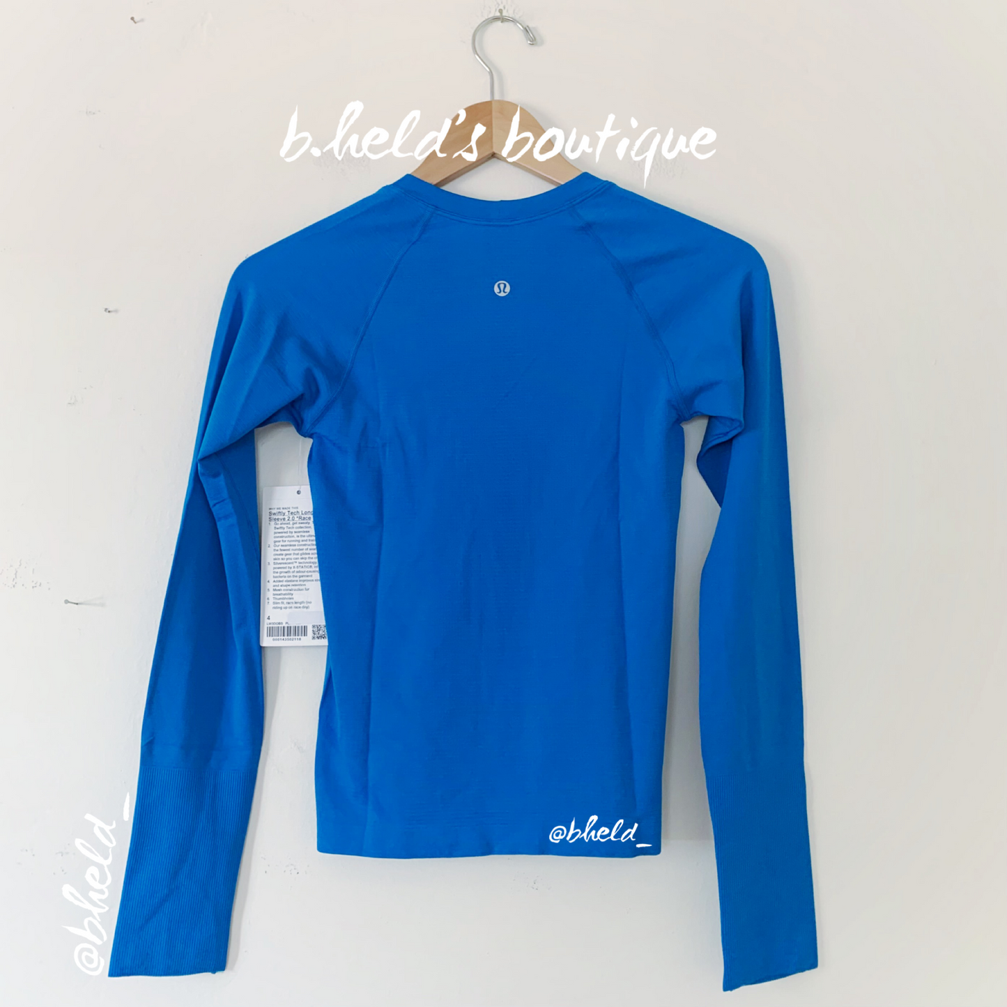 lululemon Swiftly Tech Long Sleeve Shirt 2.0 *Race Length in Poolside/Poolside, Size 4