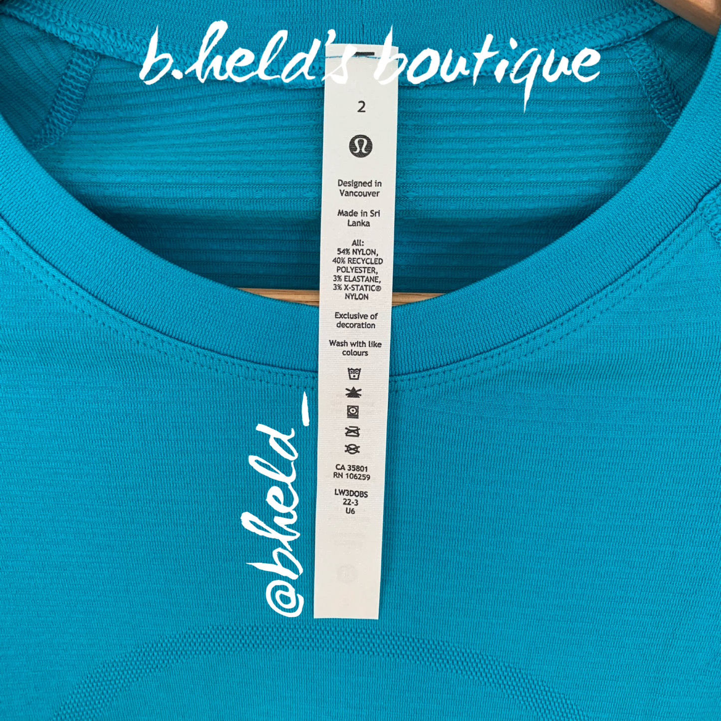 lululemon Swiftly Tech Long Sleeve Shirt 2.0 *Race Length in Turquoise Tide/Turquoise Tide, Size 2