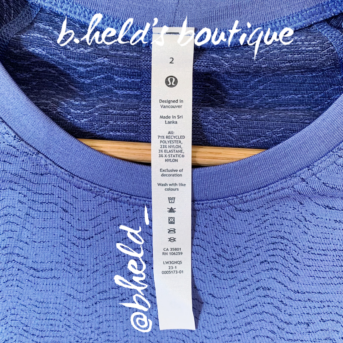 lululemon Swiftly Tech Long Sleeve Shirt 2.0 in Ripple Wave Wild Indigo/True Navy, Size 2