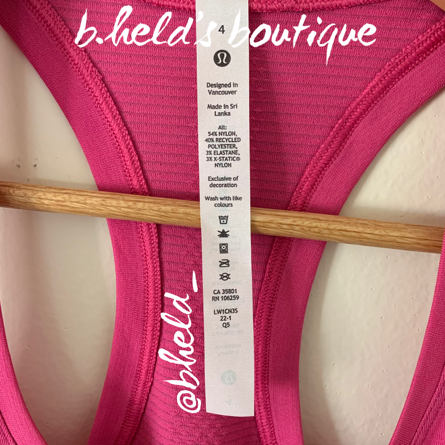 lululemon Swiftly Tech Racerback Tank Top 2.0 *Race Length in Sonic Pink/Sonic Pink, Size 4