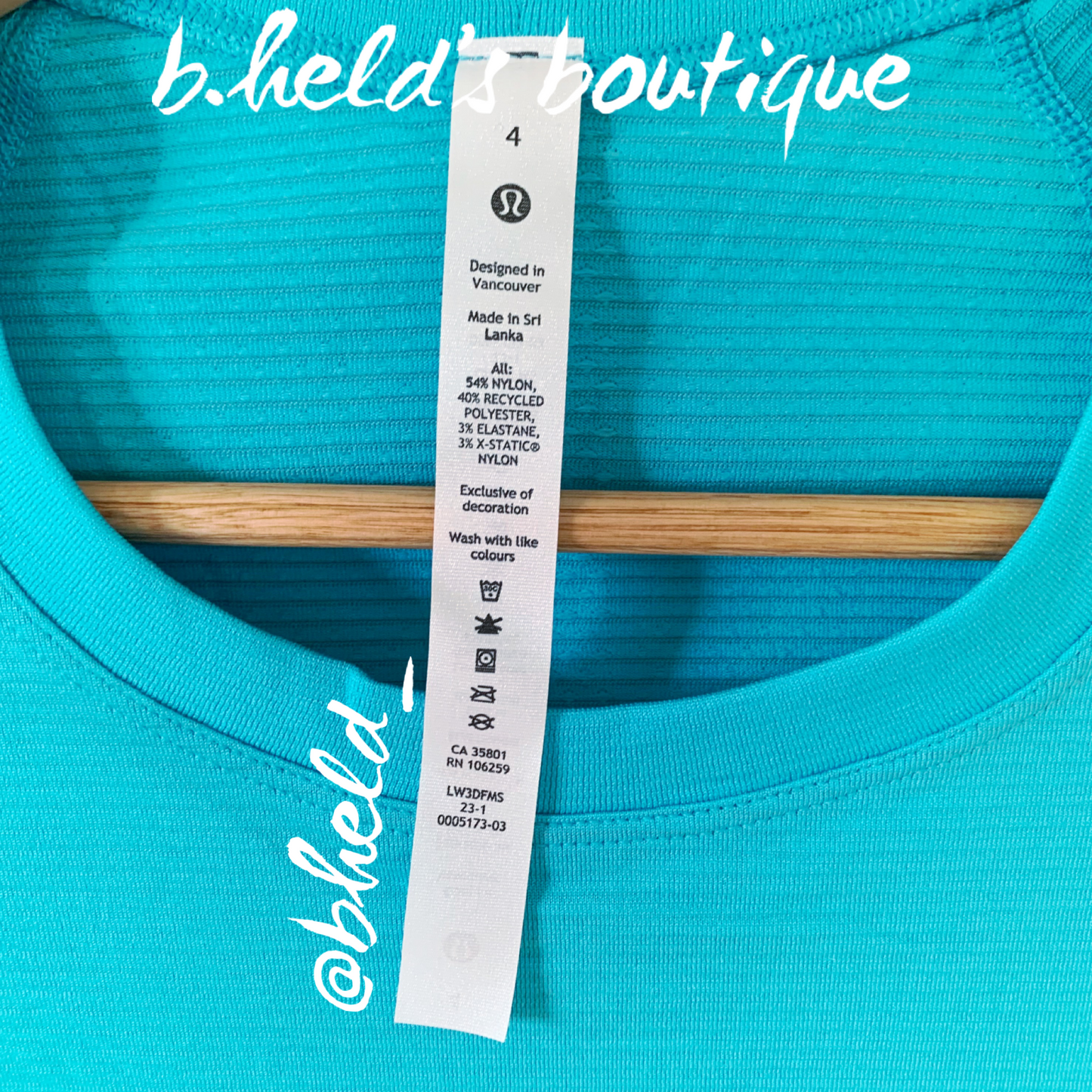 lululemon Swiftly Tech Short Sleeve Shirt 2.0 in Electric Turquoise/Electric Turquoise, Size 4
