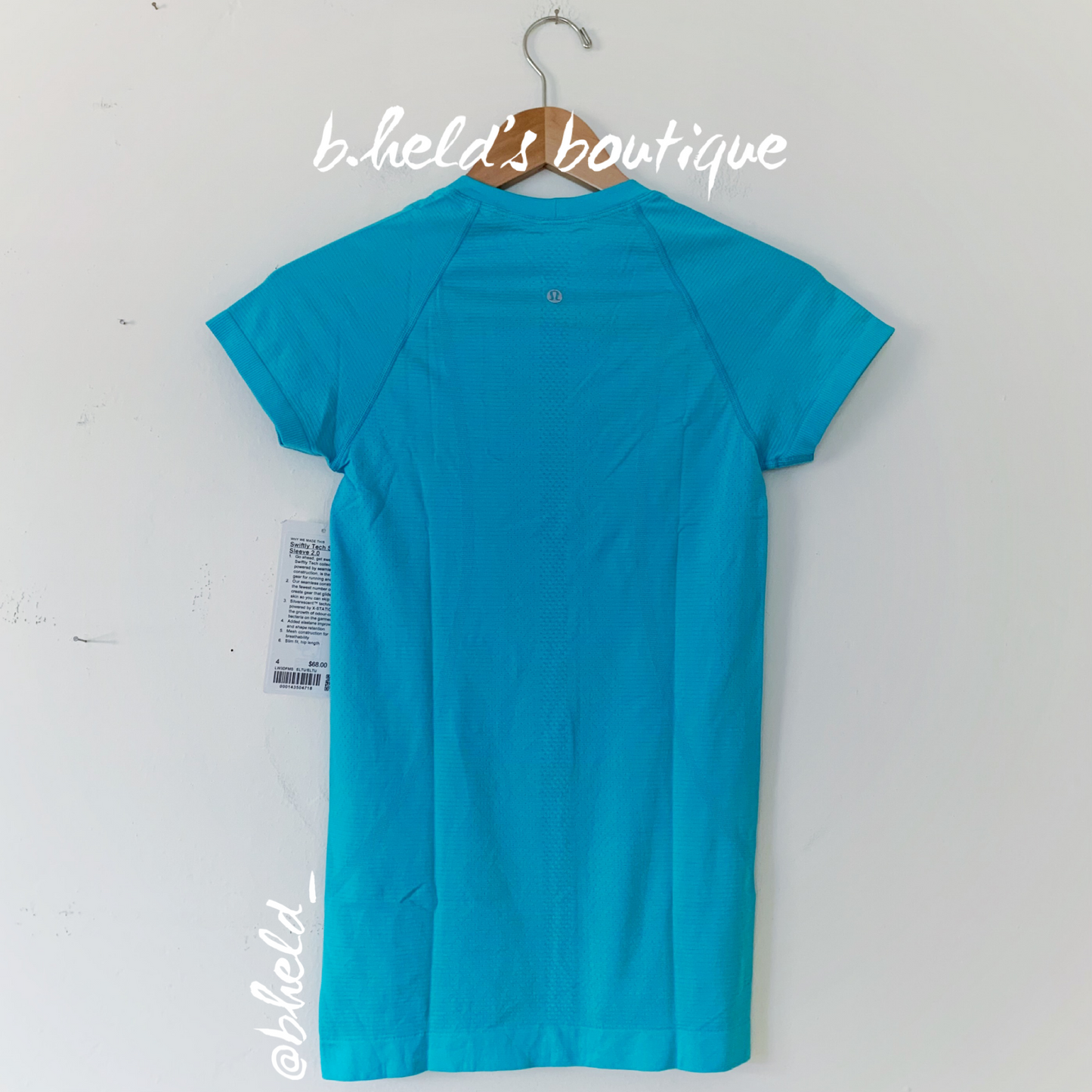 lululemon Swiftly Tech Short Sleeve Shirt 2.0 in Electric Turquoise/Electric Turquoise, Size 4