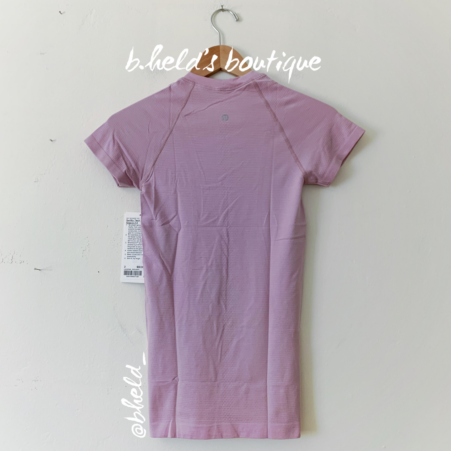 lululemon Swiftly Tech Short Sleeve Shirt 2.0 in Pink Peony/Pink Peony, Size 2