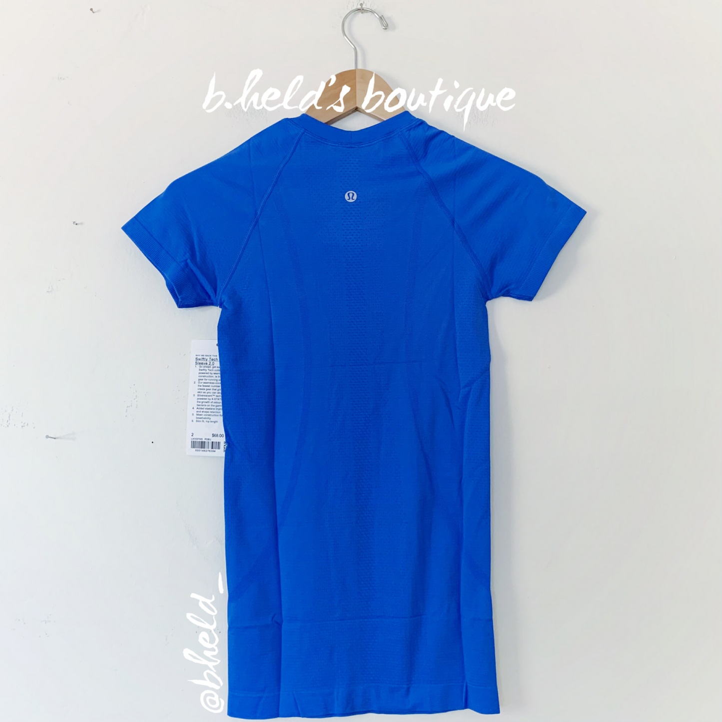 lululemon Swiftly Tech Short Sleeve Shirt 2.0 in Pipe Dream Blue/Pipe Dream Blue, Size 2