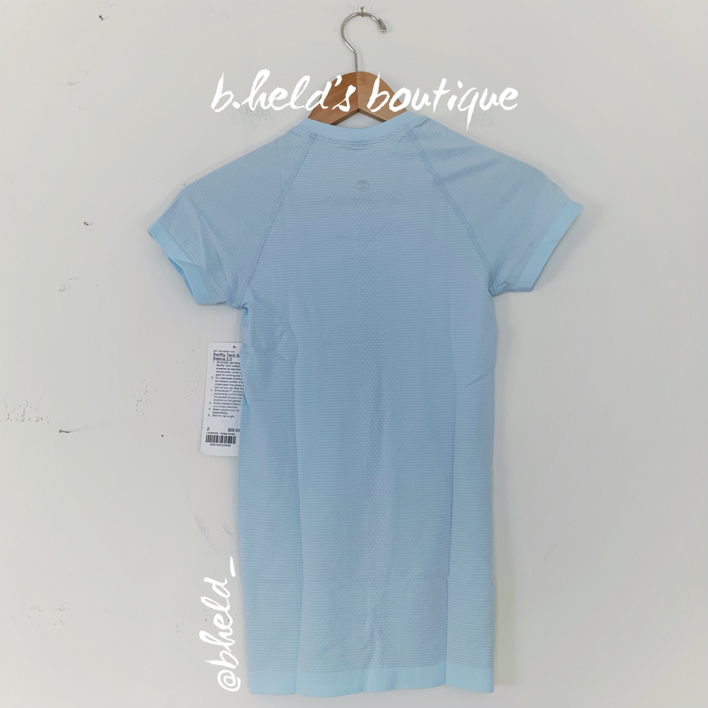 lululemon Swiftly Tech Short Sleeve Shirt 2.0 in Powder Blue/Powder Blue, Size 2