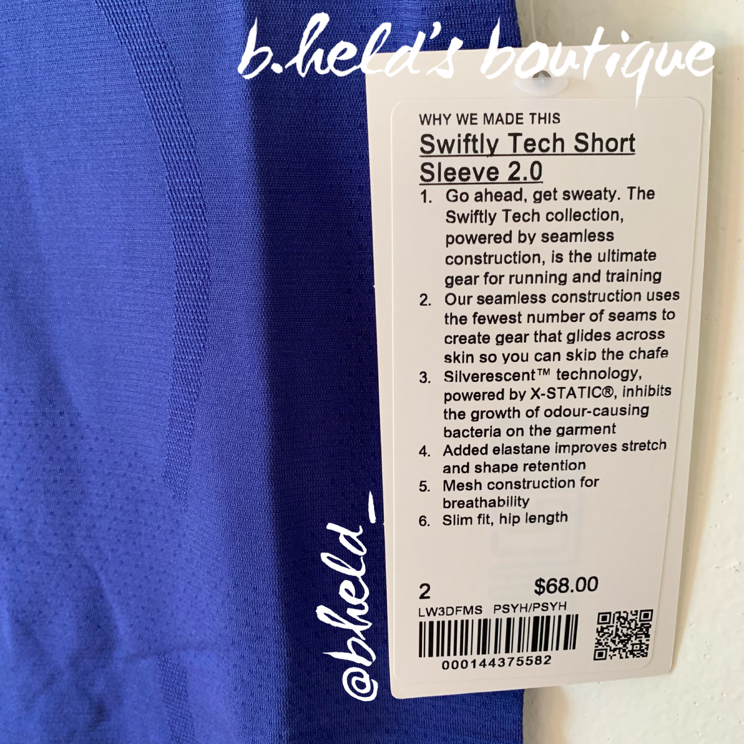 lululemon Swiftly Tech Short Sleeve Shirt 2.0 in Psychic/Psychic, Size 2