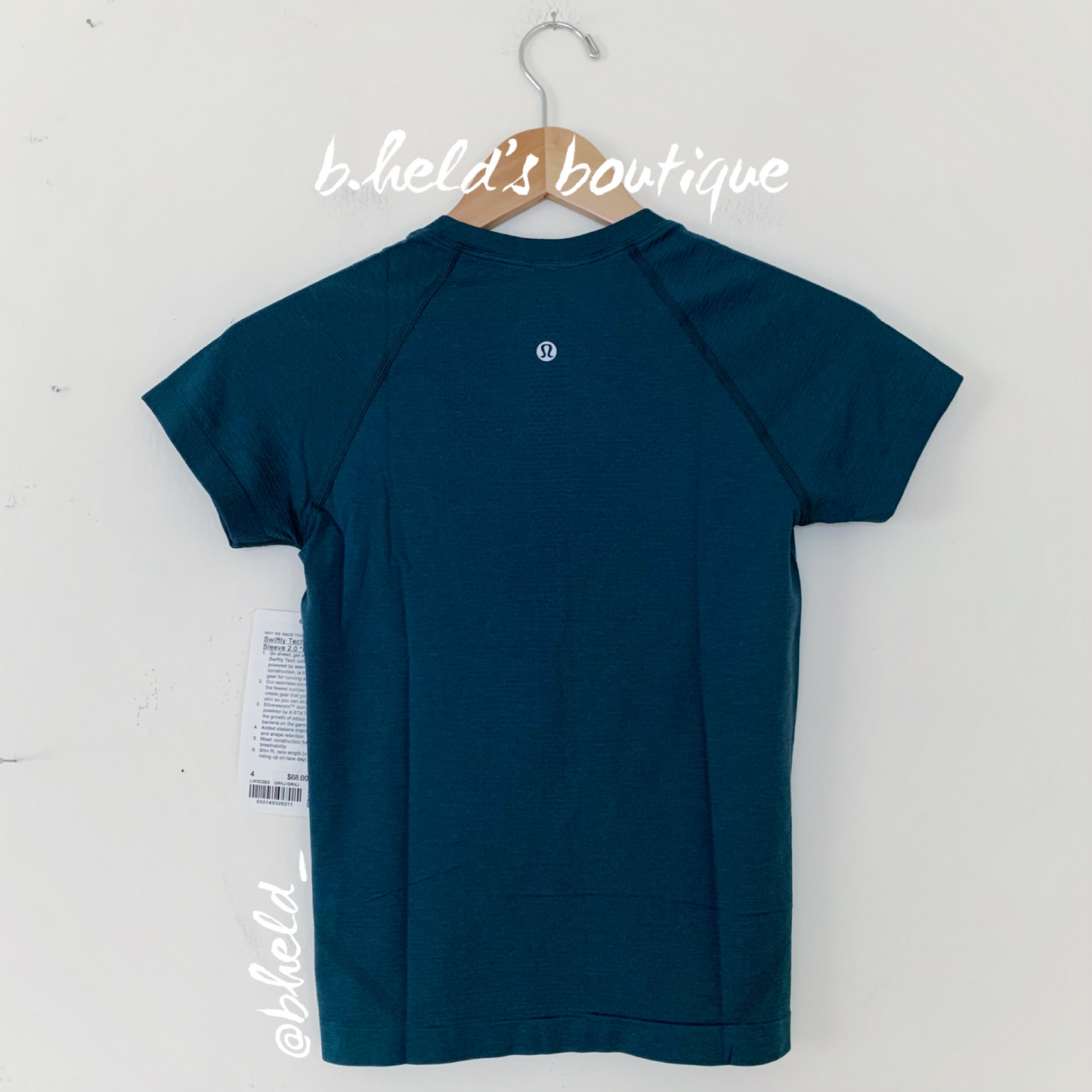 lululemon Swiftly Tech Short Sleeve Shirt 2.0 *Race Length in Green Jasper/Green Jasper, Size 4