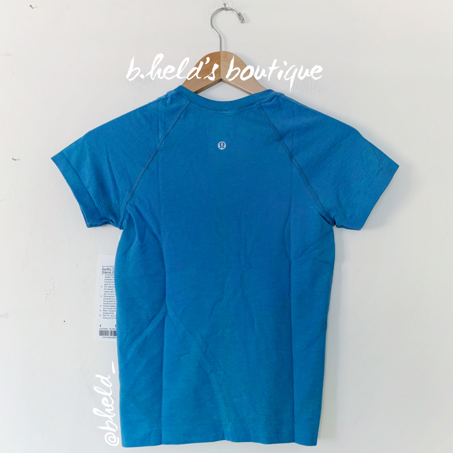 lululemon Swiftly Tech Short Sleeve Shirt 2.0 *Race Length in Maldives Green/Wild Indigo, Size 4