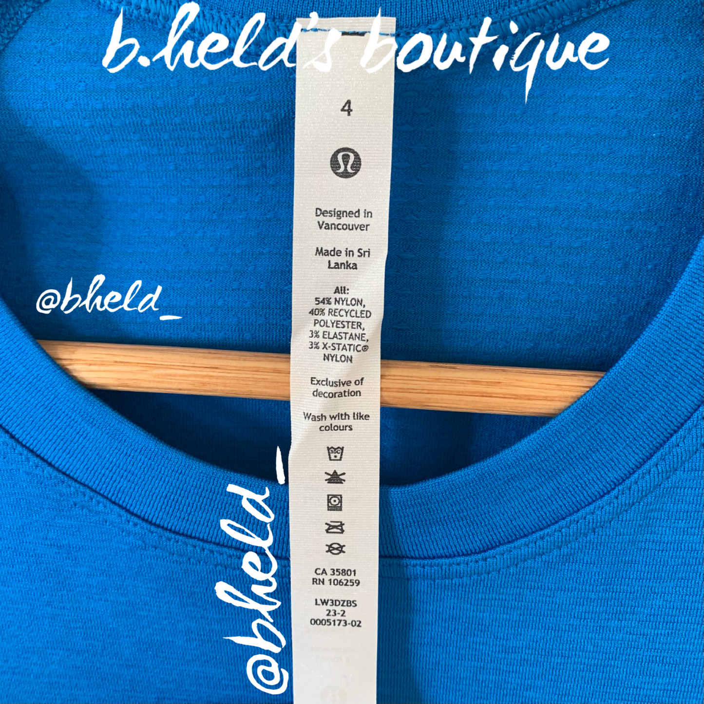 lululemon Swiftly Tech Short Sleeve Shirt 2.0 *Race Length in Poolside/Poolside, Size 4