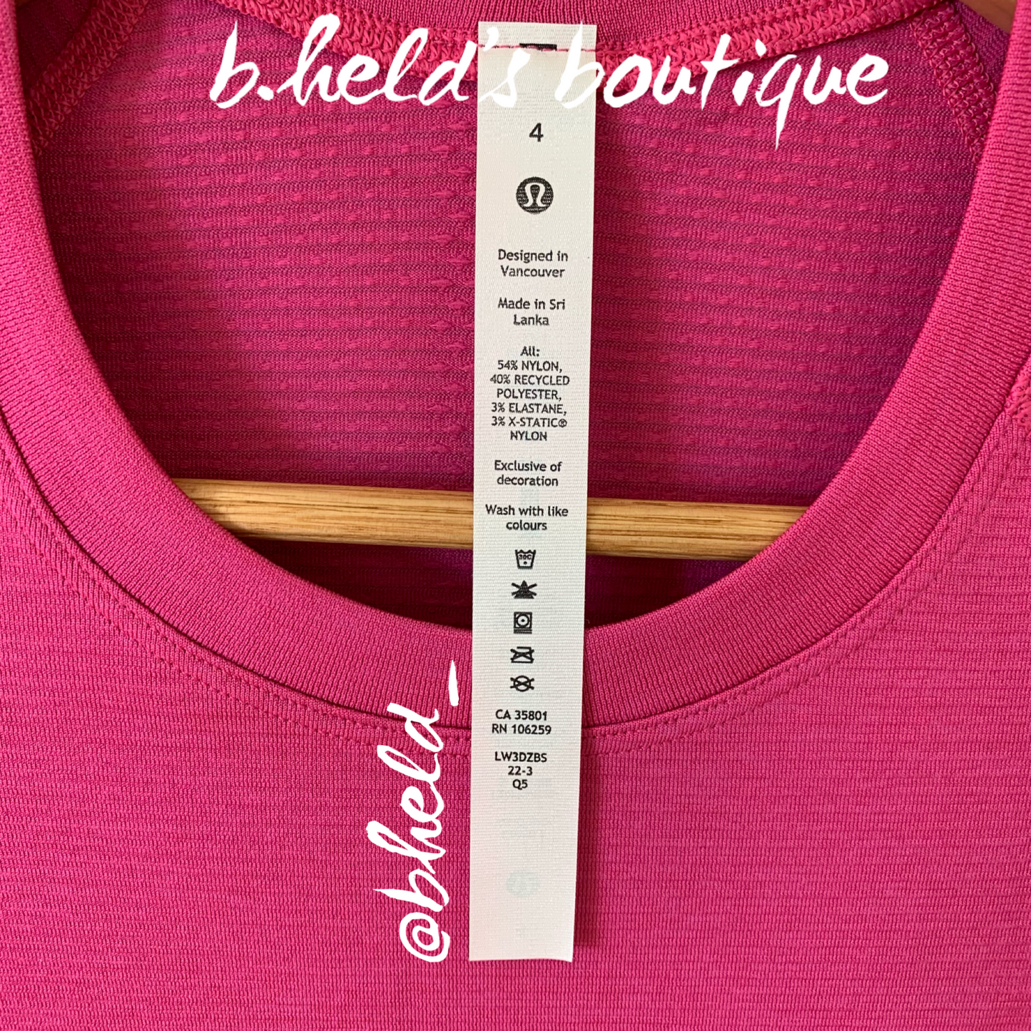 lululemon Swiftly Tech Short Sleeve Shirt 2.0 *Race Length in Sonic Pink/Sonic Pink, Size 4