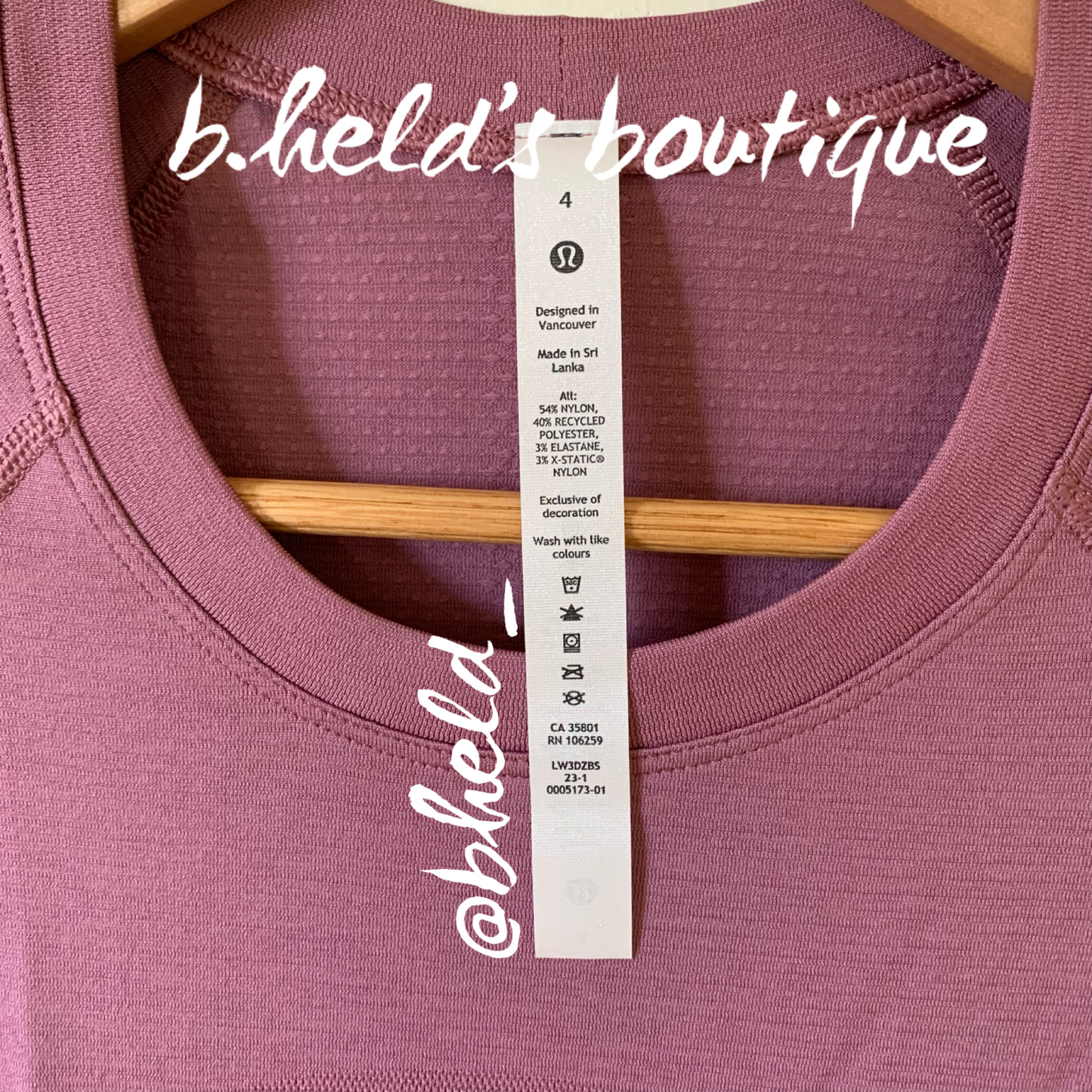 lululemon Swiftly Tech Short Sleeve Shirt 2.0 *Race Length in Velvet Dust/Velvet Dust, Size 4