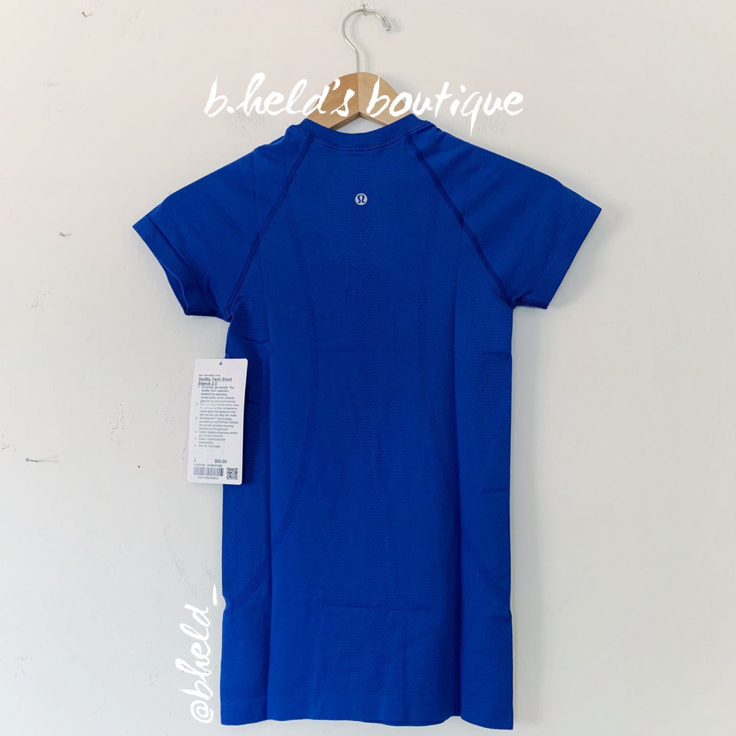 lululemon Swiftly Tech Short Sleeve Shirt 2.0 in Symphony Blue/Symphony Blue, Size 2