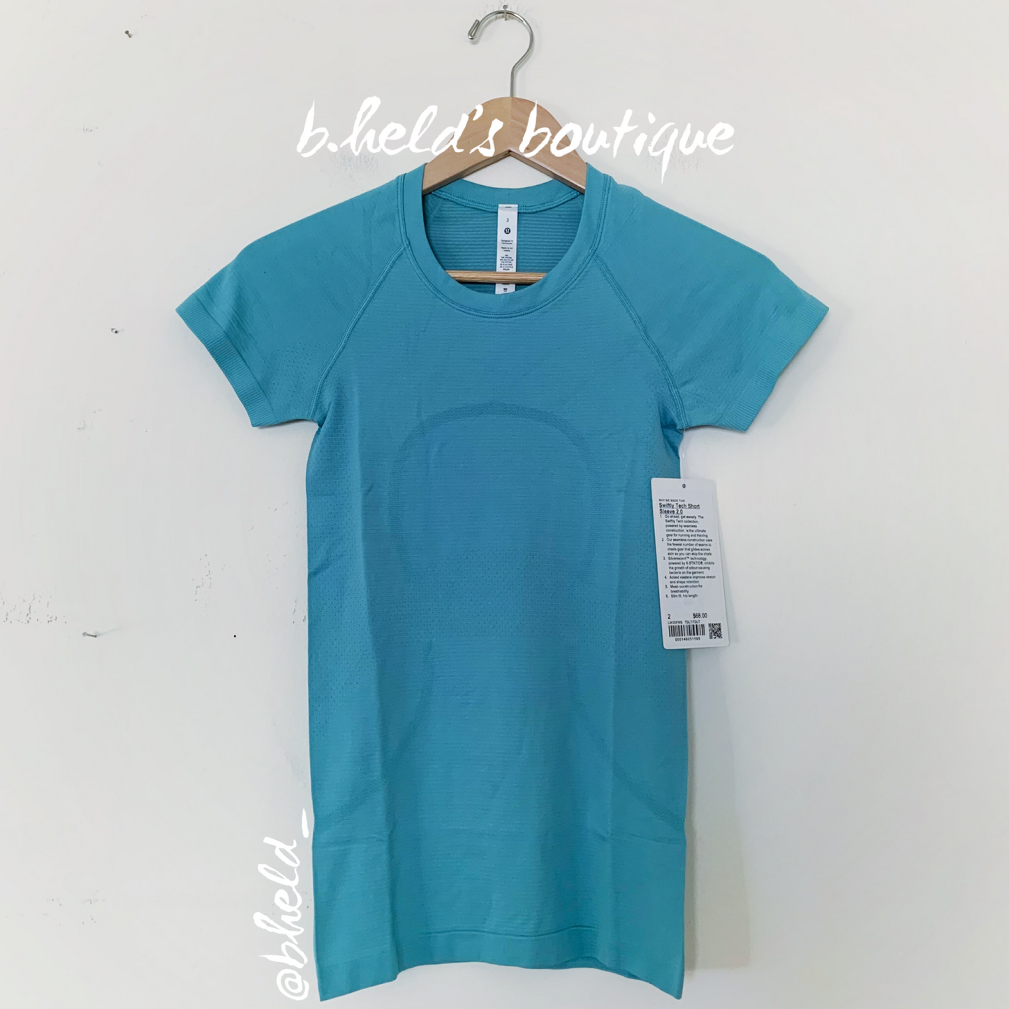 lululemon Swiftly Tech Short Sleeve Shirt 2.0 in Tidal Teal/Tidal Teal, Size 2