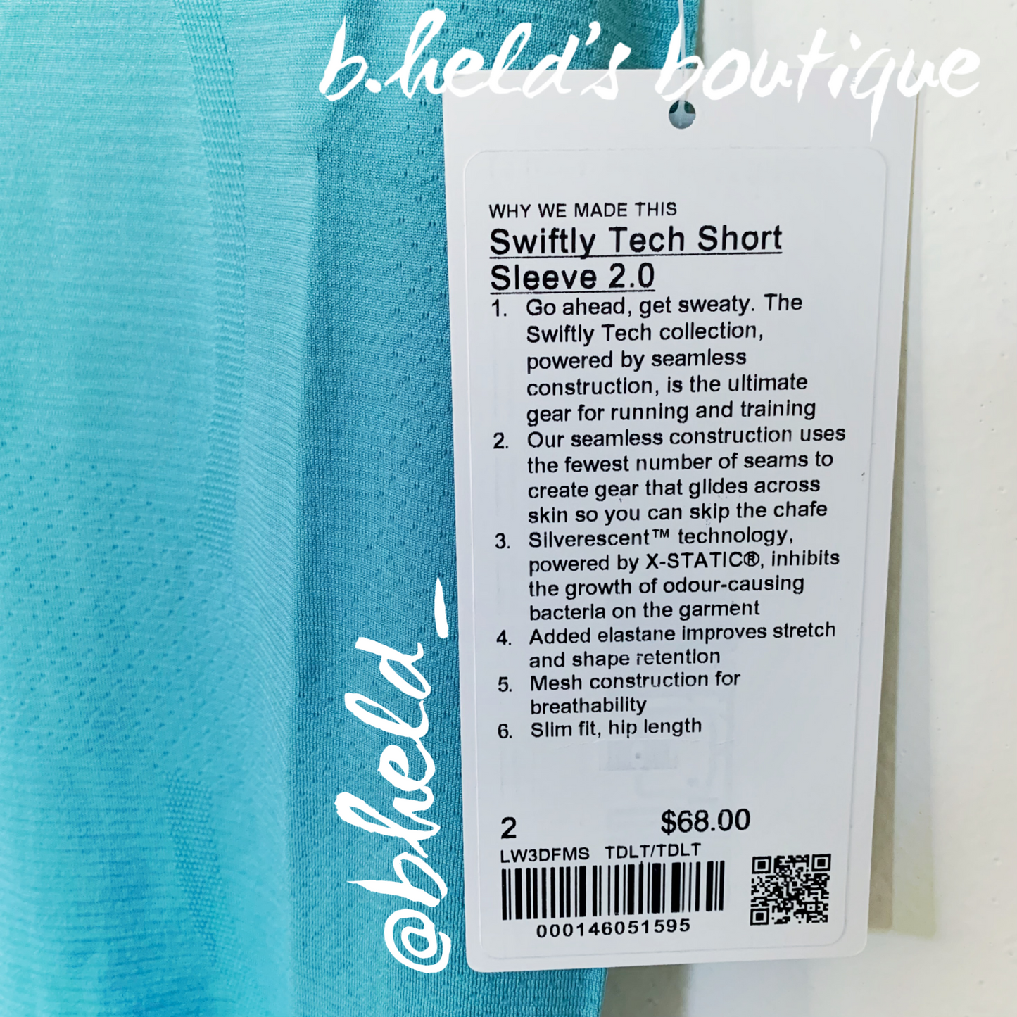 lululemon Swiftly Tech Short Sleeve Shirt 2.0 in Tidal Teal/Tidal Teal, Size 2