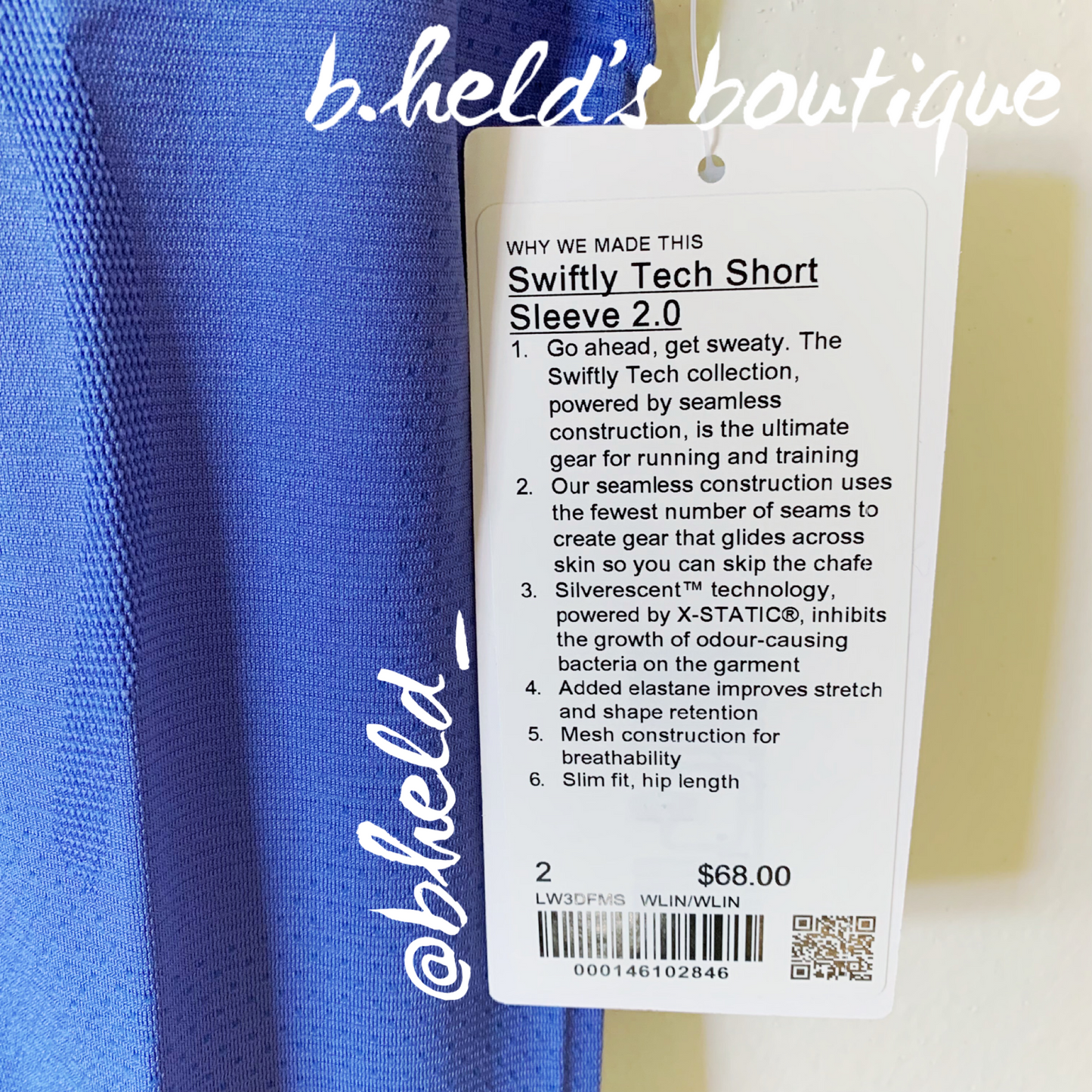 lululemon Swiftly Tech Short Sleeve Shirt 2.0 in Wild Indigo/Wild Indigo, Size 2