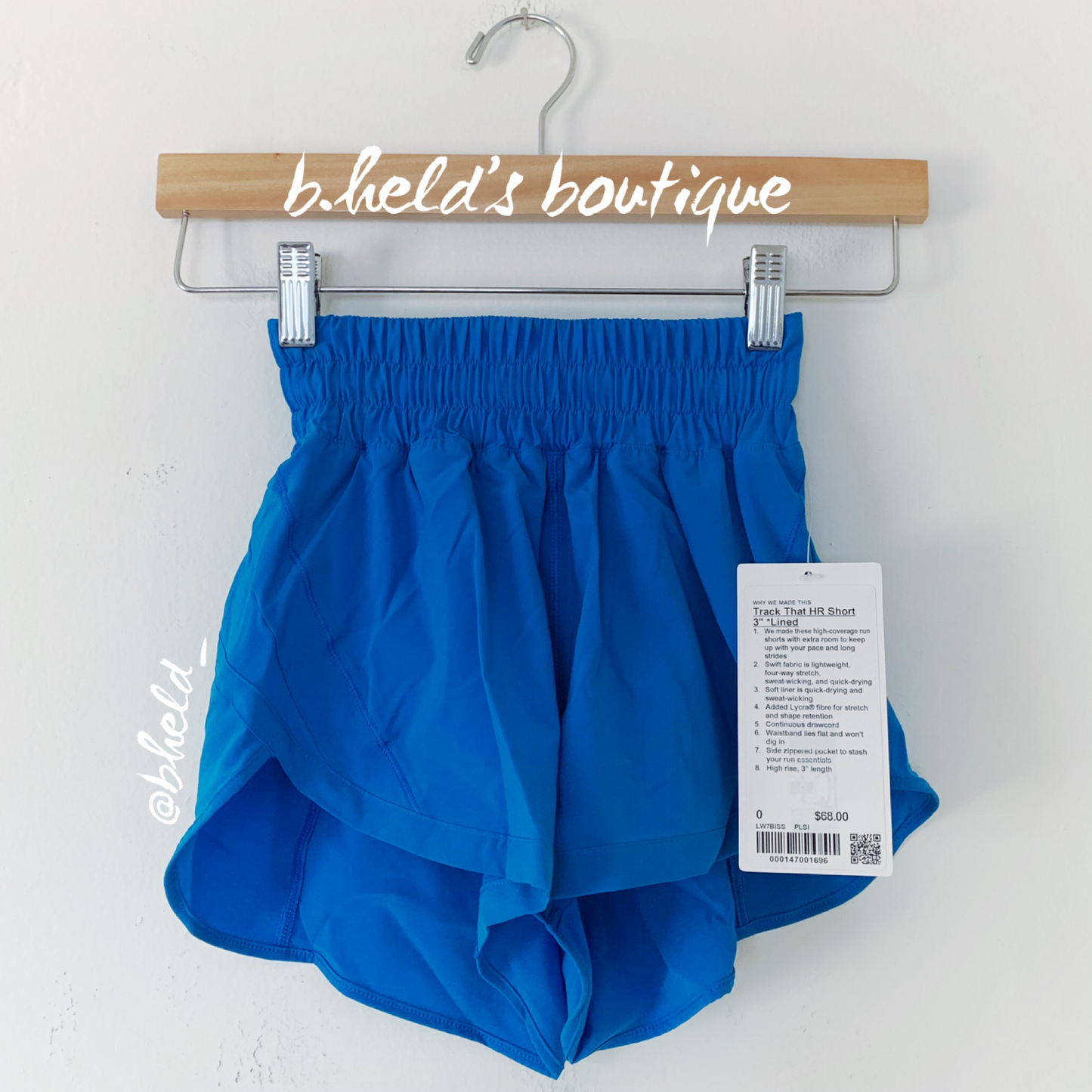 lululemon Track That High-Rise Lined Short 3" in Poolside, Size 0