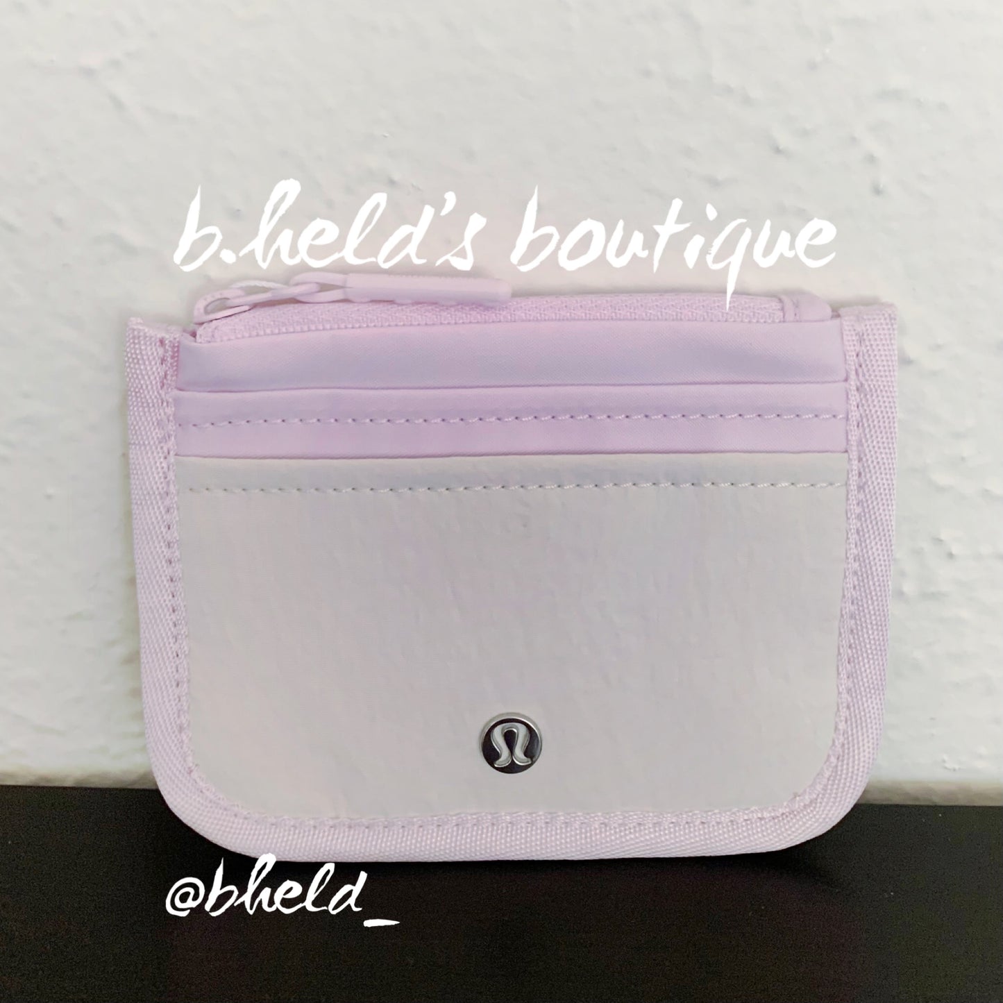 lululemon True Identity Card Case Wallet in Meadowsweet Pink/White Opal, One Size