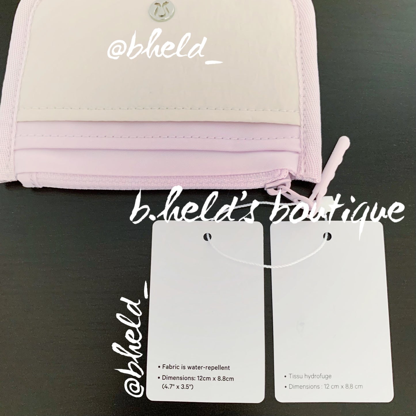 lululemon True Identity Card Case Wallet in Meadowsweet Pink/White Opal, One Size