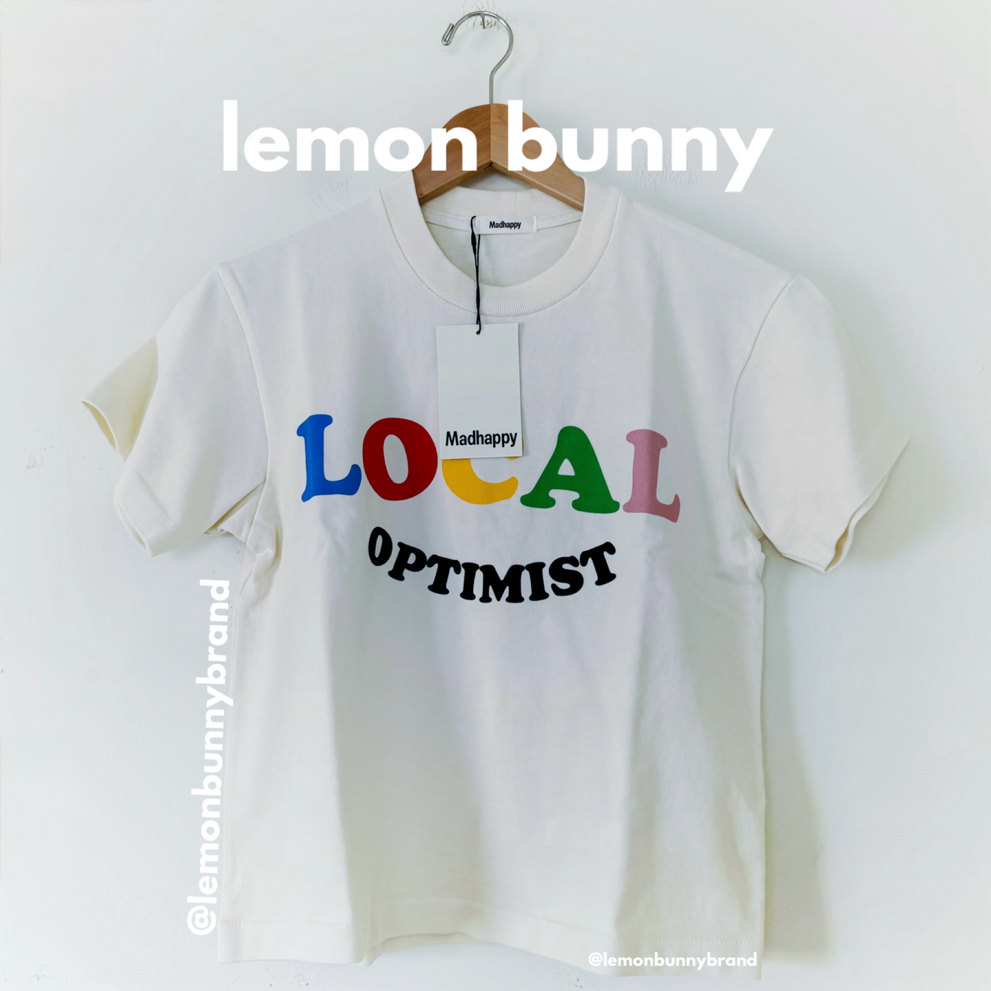 *lemon bunny Curated Bundle: Madhappy Local Optimist Duo Sweatshirt & T-Shirt in Antique, Size S