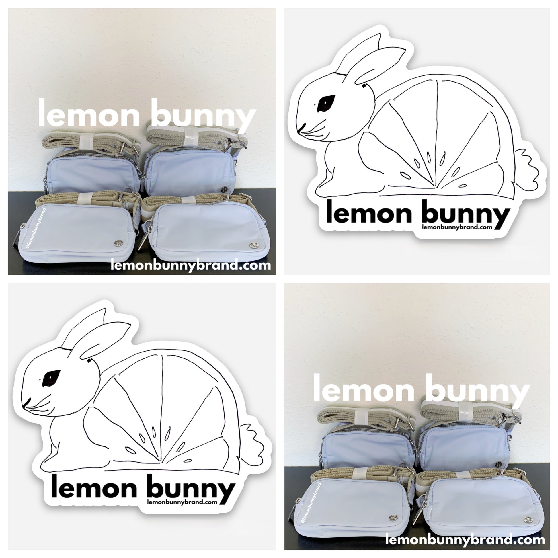 *lemon bunny Curated Bundle: 8 lululemon Everywhere Crossbody Bags in Pastel Blue/Raw Linen