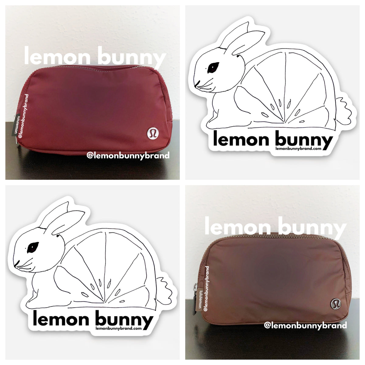 *lemon bunny Curated Bundle: 2 lululemon Everywhere Belt Bags in Red Merlot & Java