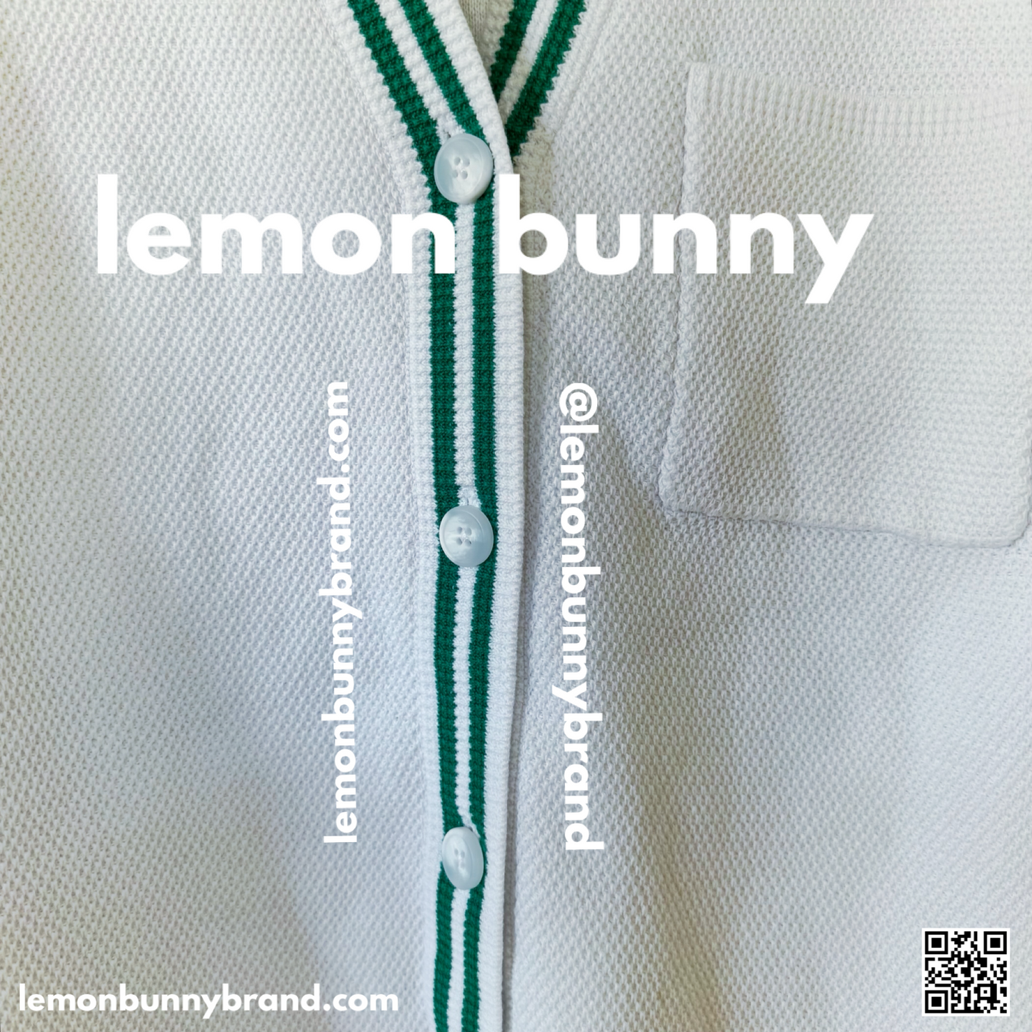 ALO Yoga Tennis Club Sweater Knit Cardigan in White/Spruce Green, Size S