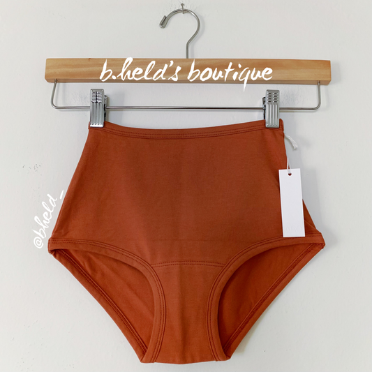 ARQ High Rise Undies in Rust, Size XXS