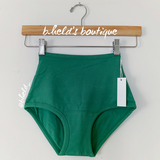ARQ High Rise Undies in Verdant, Size XXS
