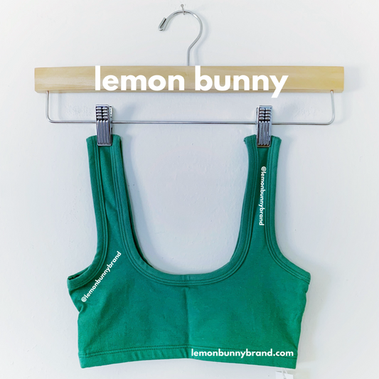 ARQ Wide Strap Bra in Verdant, Size XS