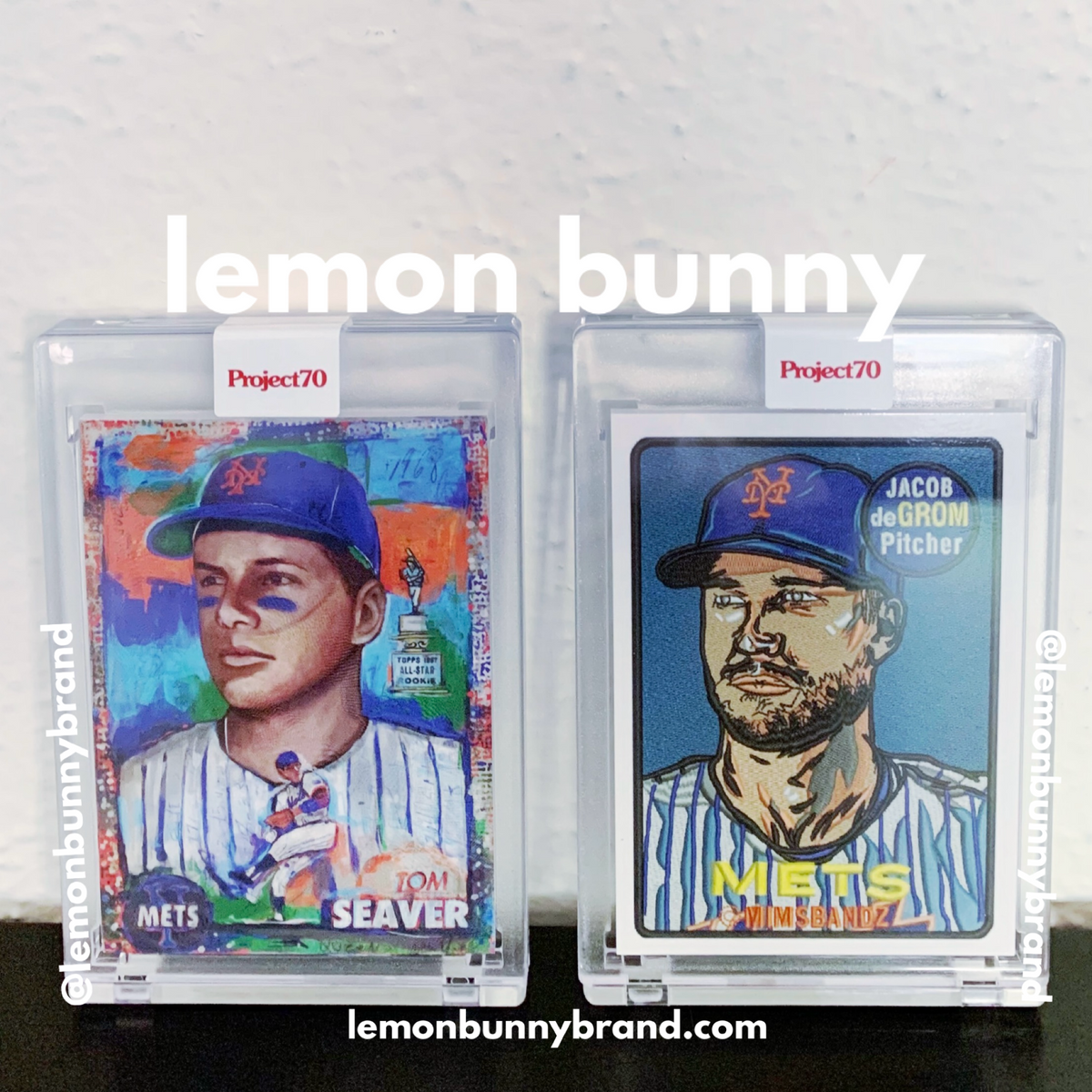 Topps Project 70 2021 Baseball Cards New York Mets (deGrom & Seaver)