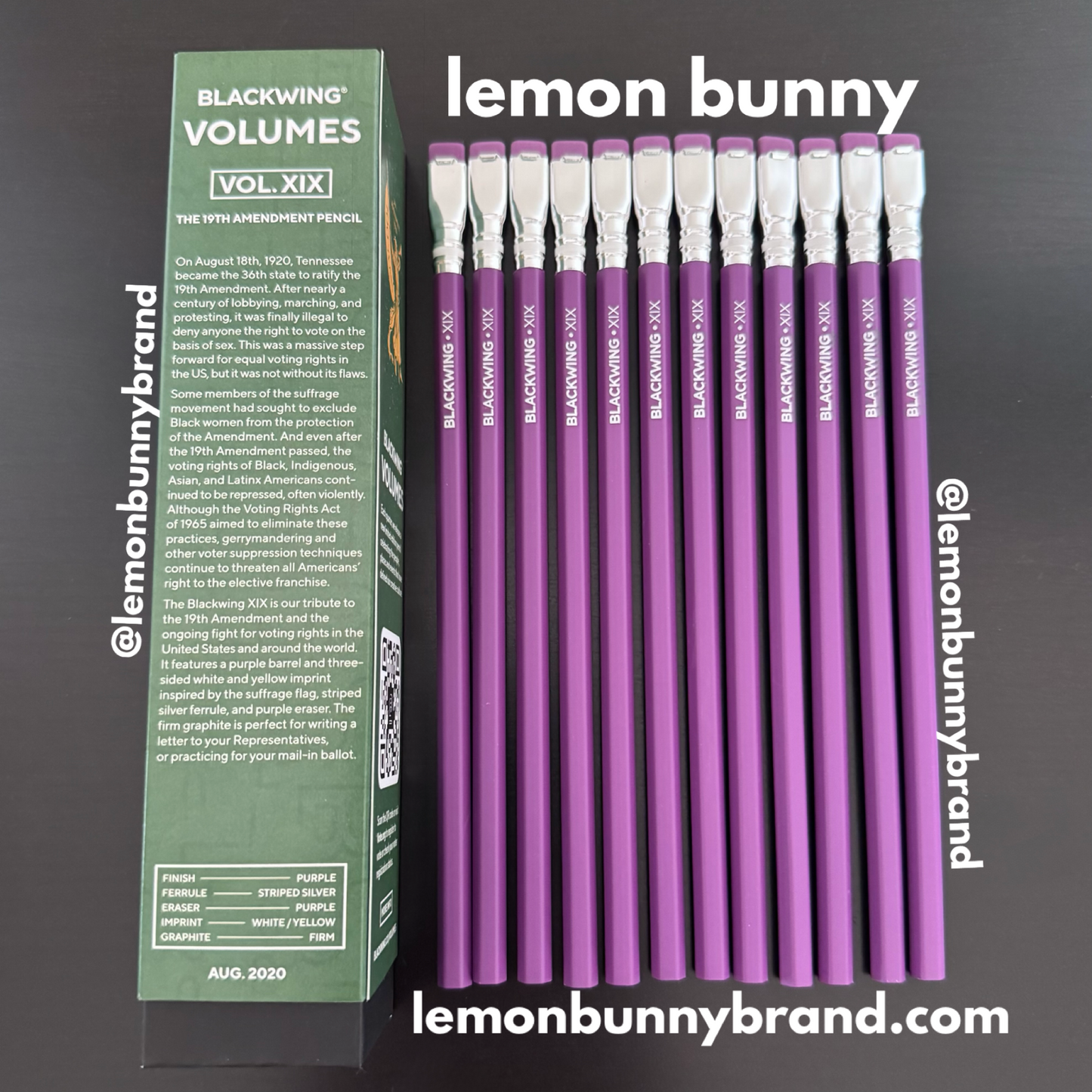 Blackwing Volume XIX The 19th Amendment Pencils