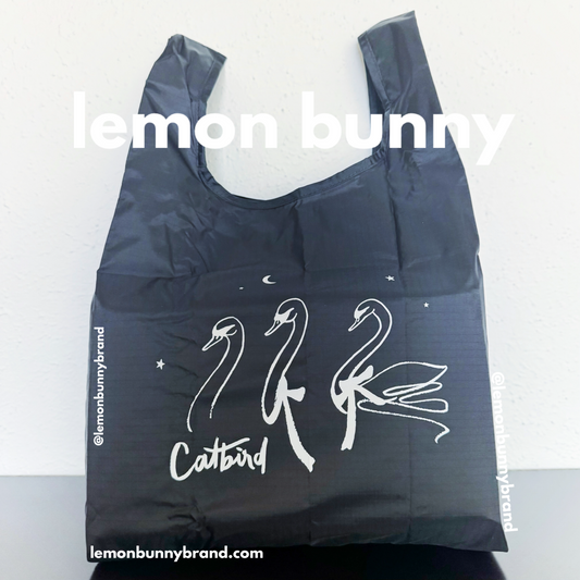 Catbird x BAGGU Collaboration Black Swan Lunch Bag, One Size