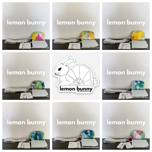*lemon bunny Curated Bundle: 8 lululemon Dual Pouch Wristlets in No Limits White Multi/Vapor, Mystery Patterns