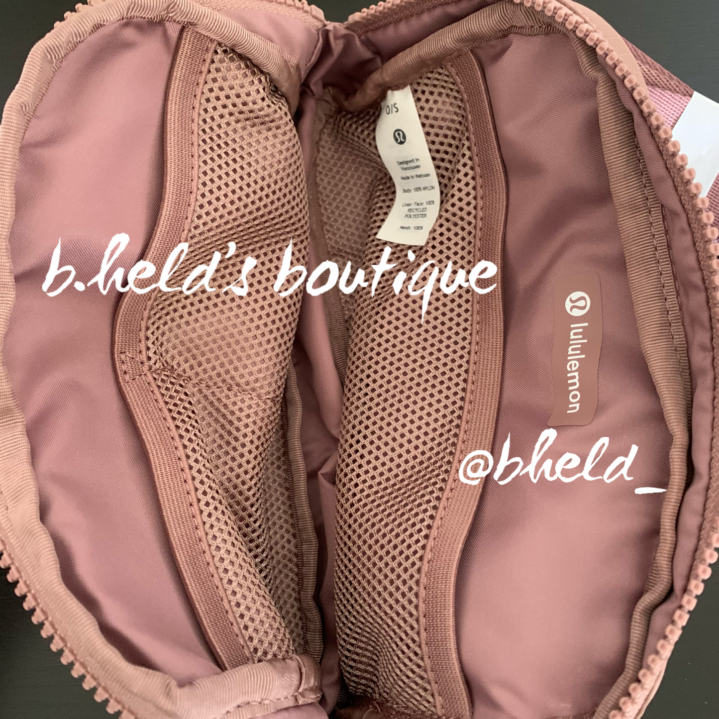 lululemon Everywhere Belt Bag (1 L) in Twilight Rose, One Size