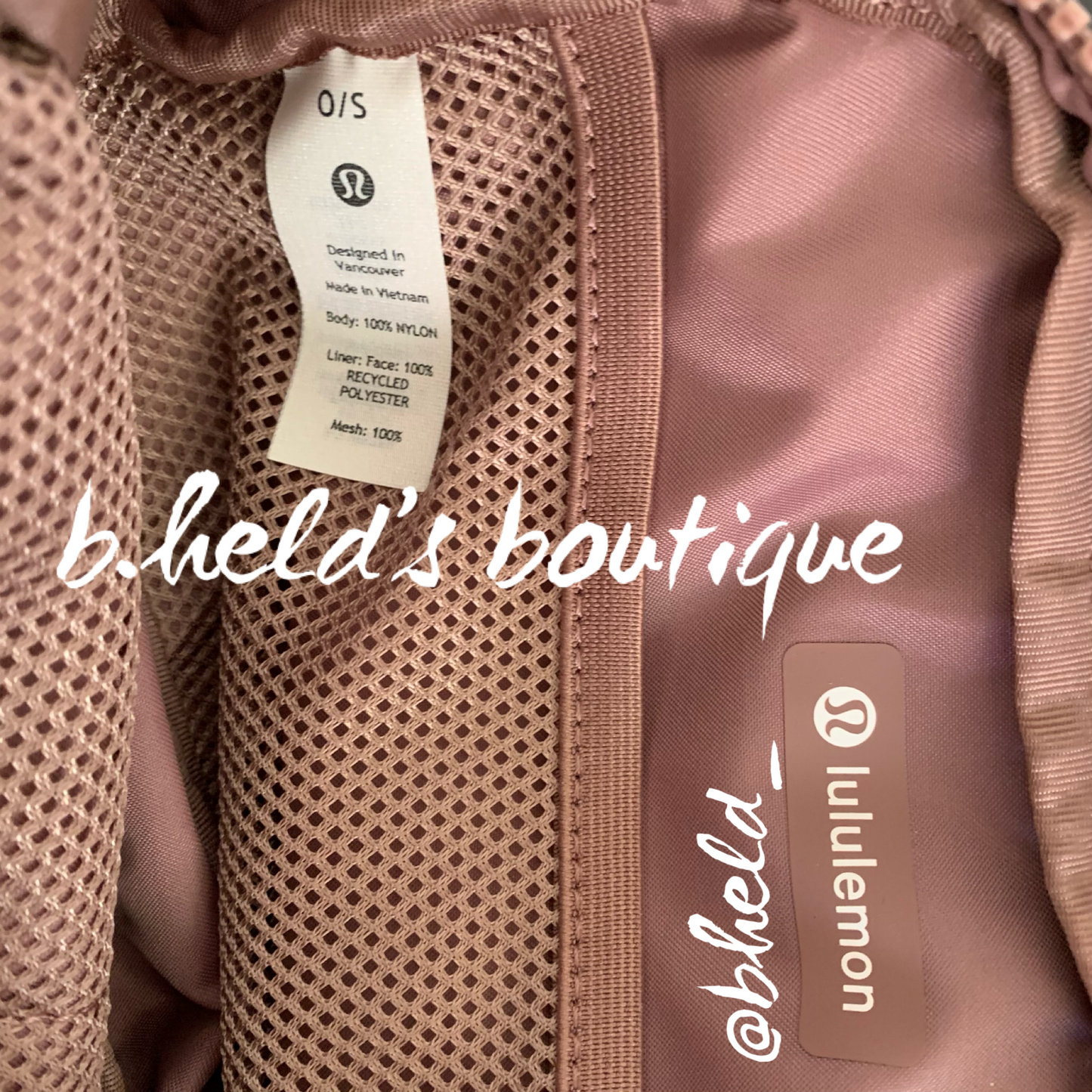 lululemon Everywhere Belt Bag (1 L) in Twilight Rose, One Size
