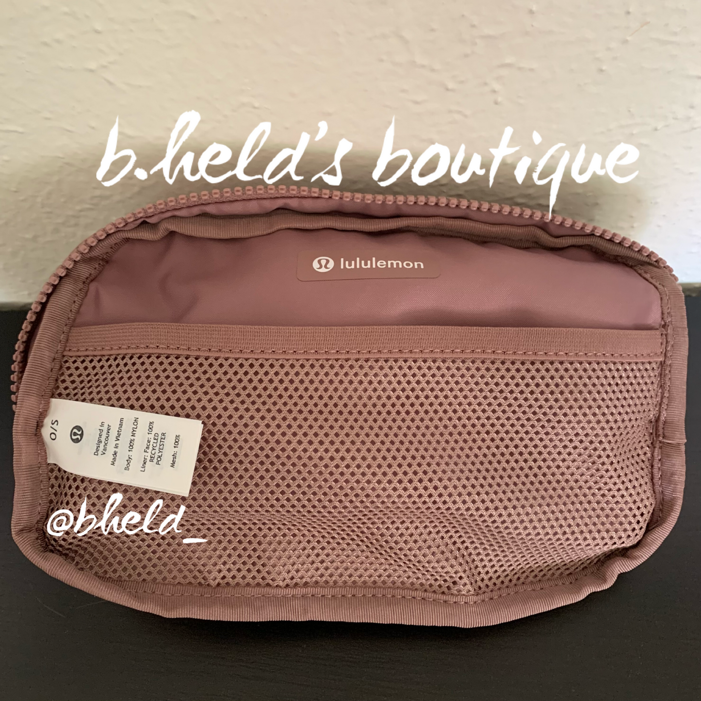 lululemon Everywhere Belt Bag (1 L) in Twilight Rose, One Size