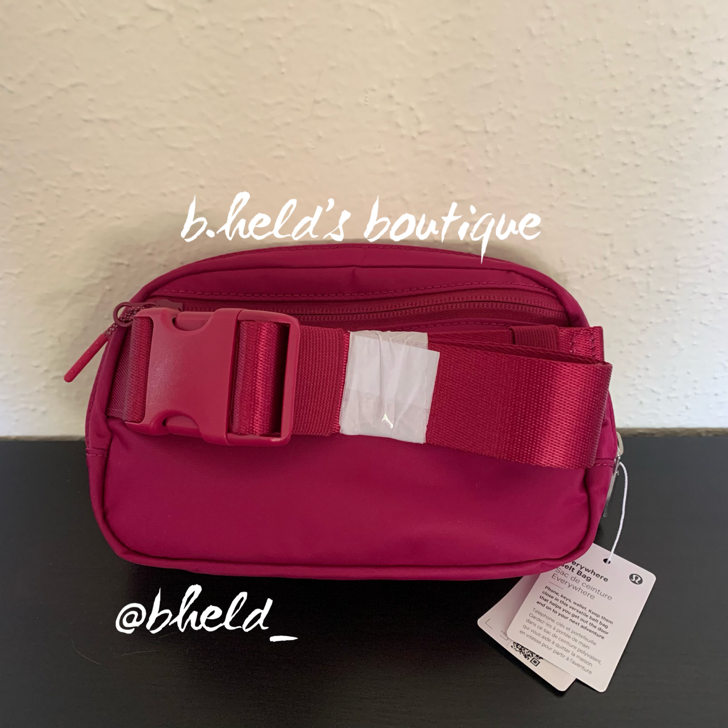 lululemon Everywhere Belt Bag (1 L) in Wild Berry, One Size