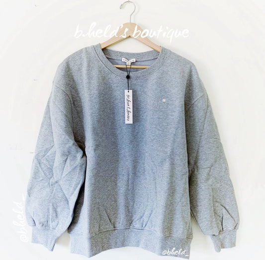 For Love & Lemons for Victoria’s Secret Alex Sweatshirt in Heather Grey, Size XS
