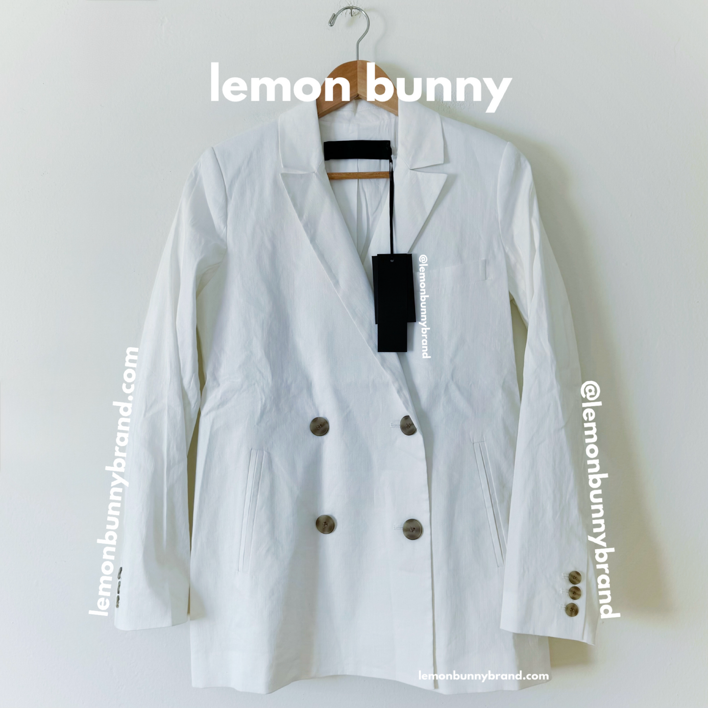 Jenni Kayne Linen Keaton Blazer in Ivory, Size 2