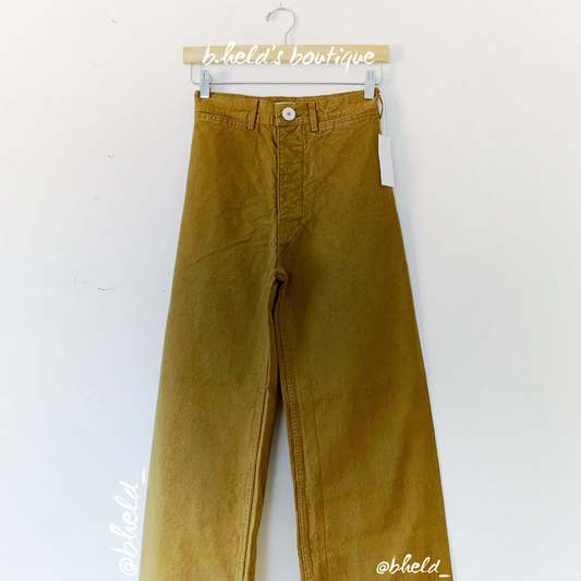 Jesse Kamm Sailor Pants in Tobacco, Size 2