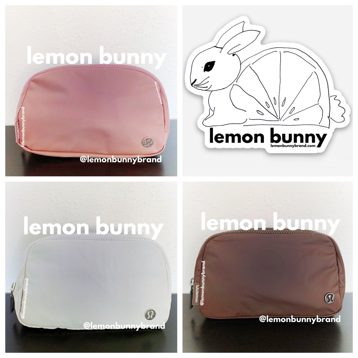 *lemon bunny Curated Bundle: 3 lululemon Everywhere Belt Bags in Neapolitan Ice Cream Social