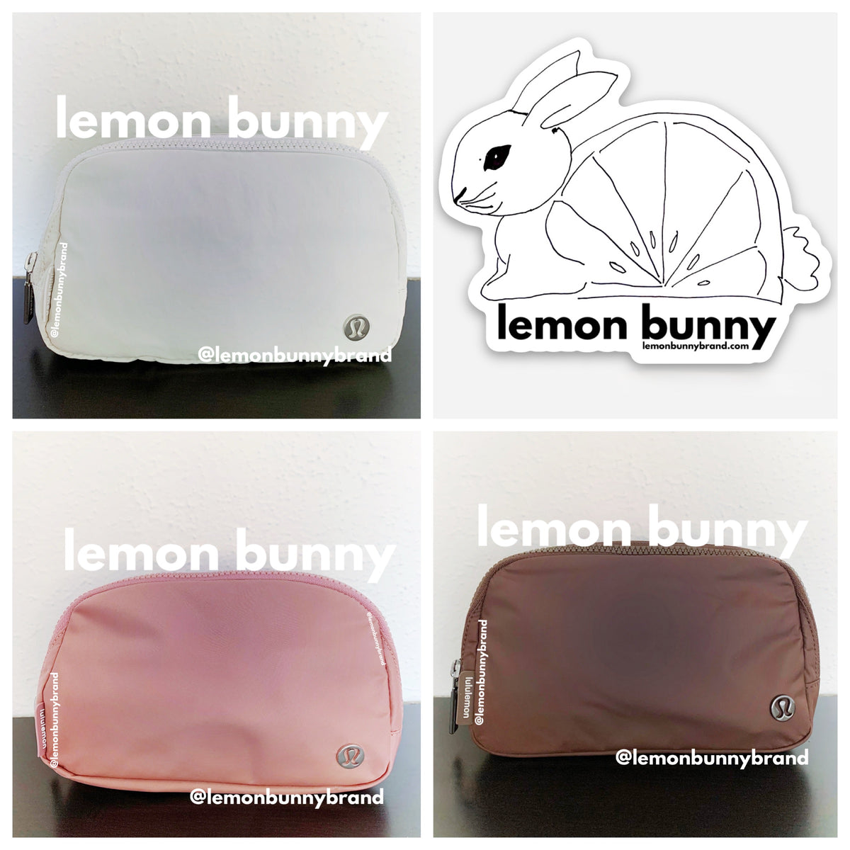 *lemon bunny Curated Bundle: 3 lululemon Everywhere Belt Bags in Neapolitan Ice Cream Social