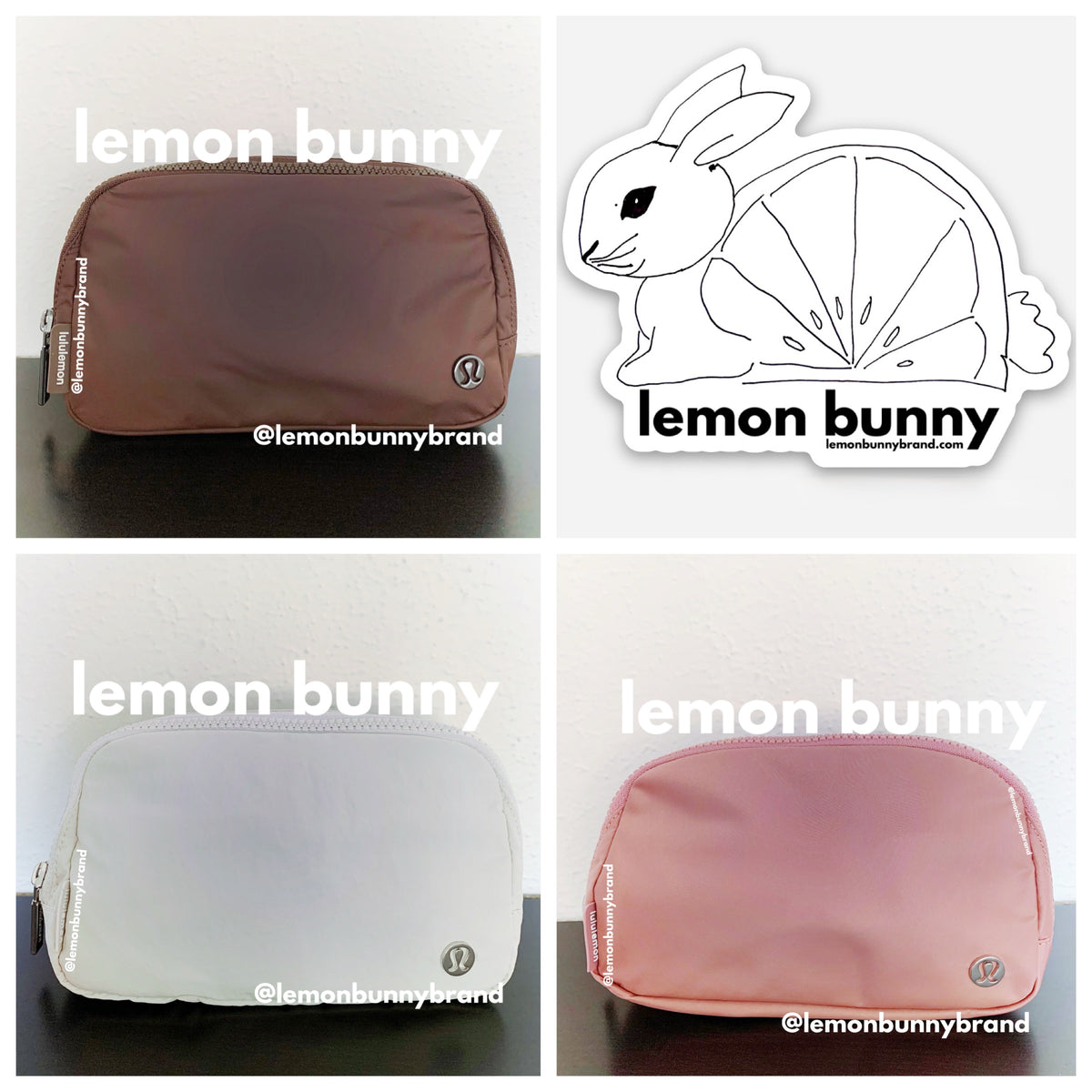 *lemon bunny Curated Bundle: 3 lululemon Everywhere Belt Bags in Neapolitan Ice Cream Social