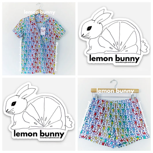 Roller Rabbit Disco Monkey Polo Pajamas in Rainbow, Size XS (Version 2)