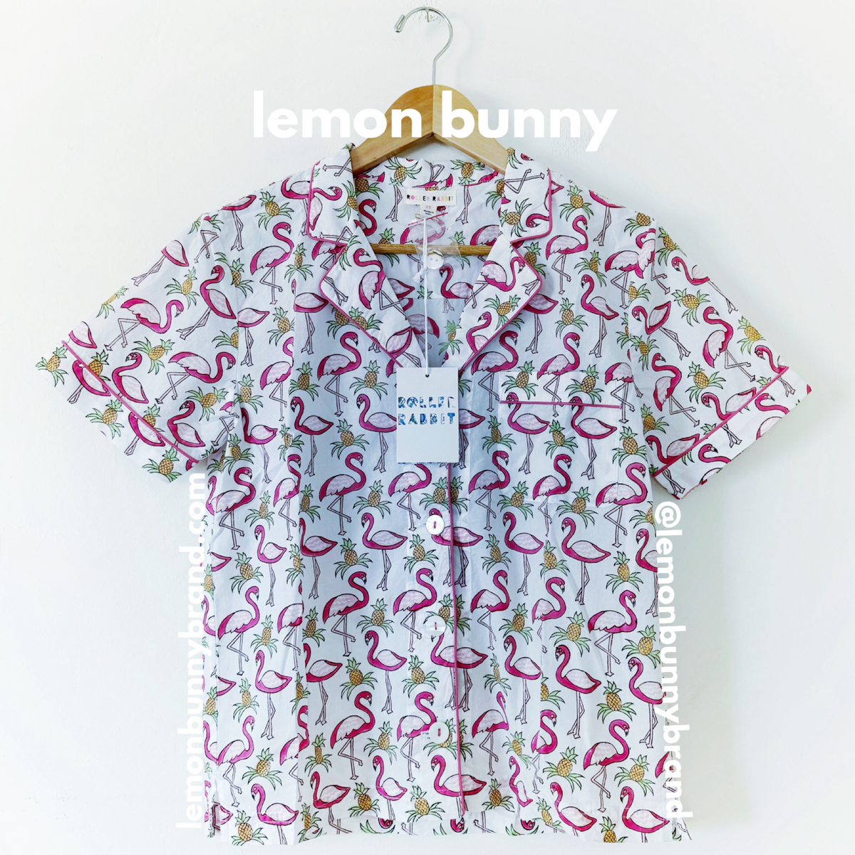 Roller Rabbit Freddy Flamingo Liza Set Pajamas in Pink, Size XS (Version 2)