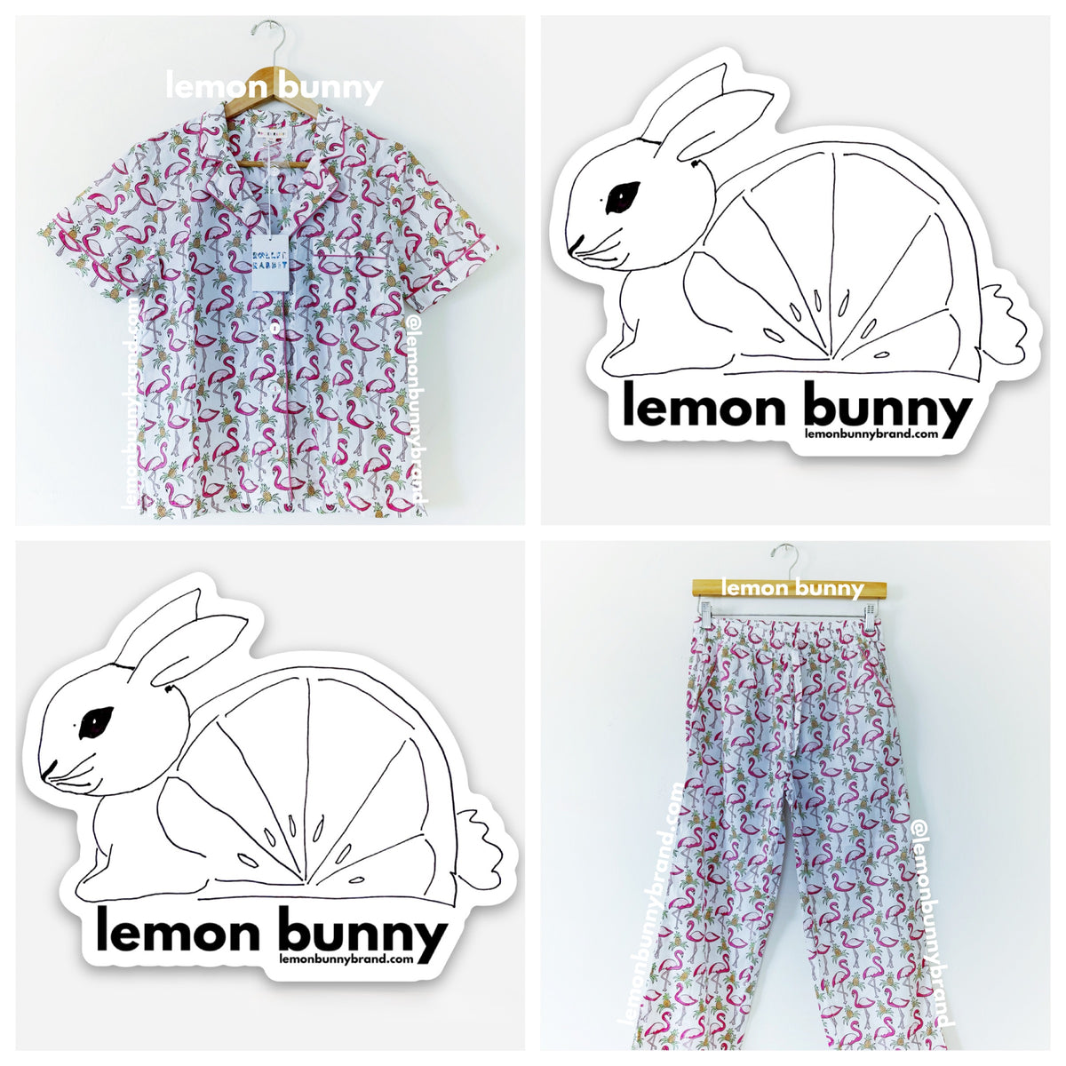 Roller Rabbit Freddy Flamingo Liza Set Pajamas in Pink, Size XS (Version 2)