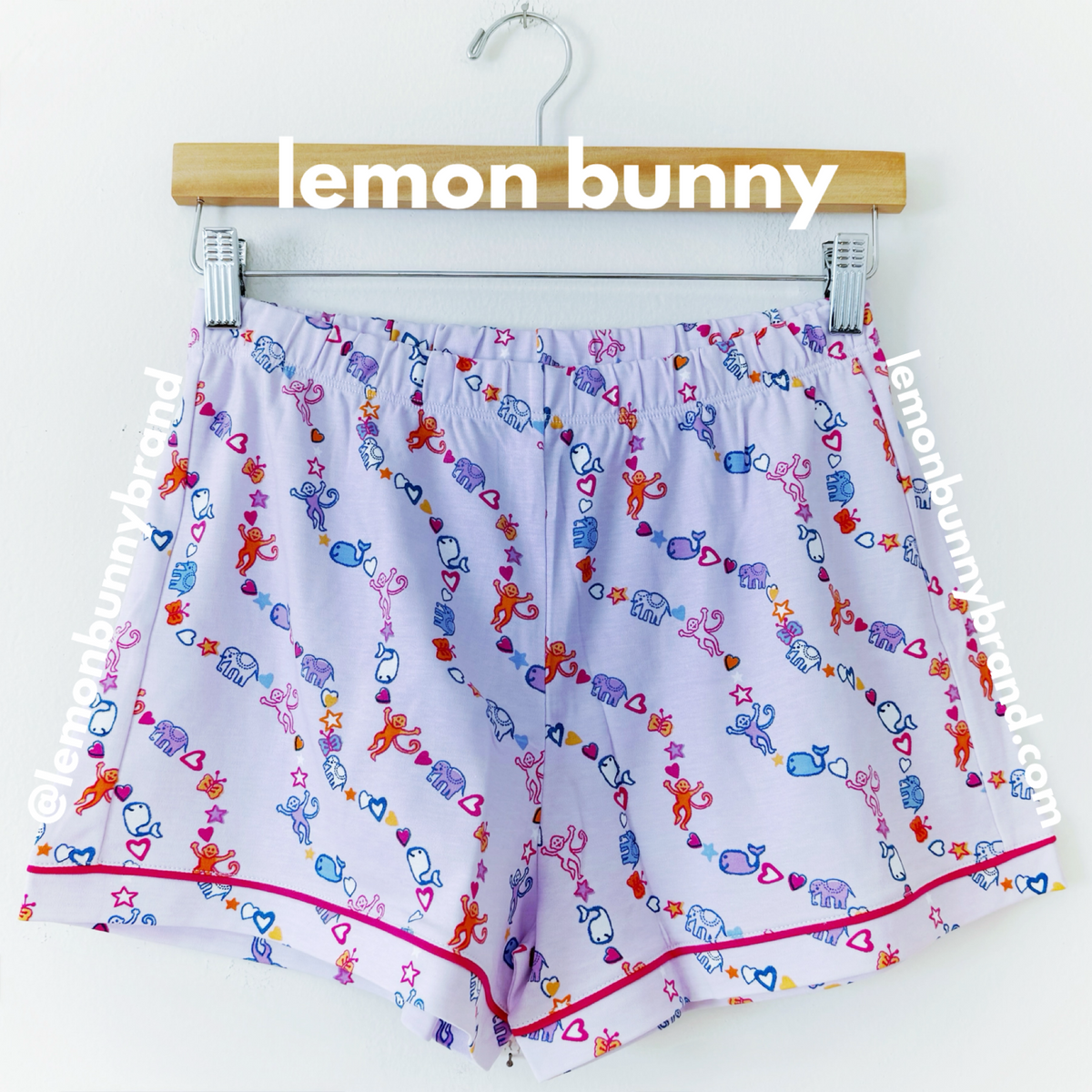 Roller Rabbit Icon Wave Polo Pajamas in Lavender, Size S (Version 2)