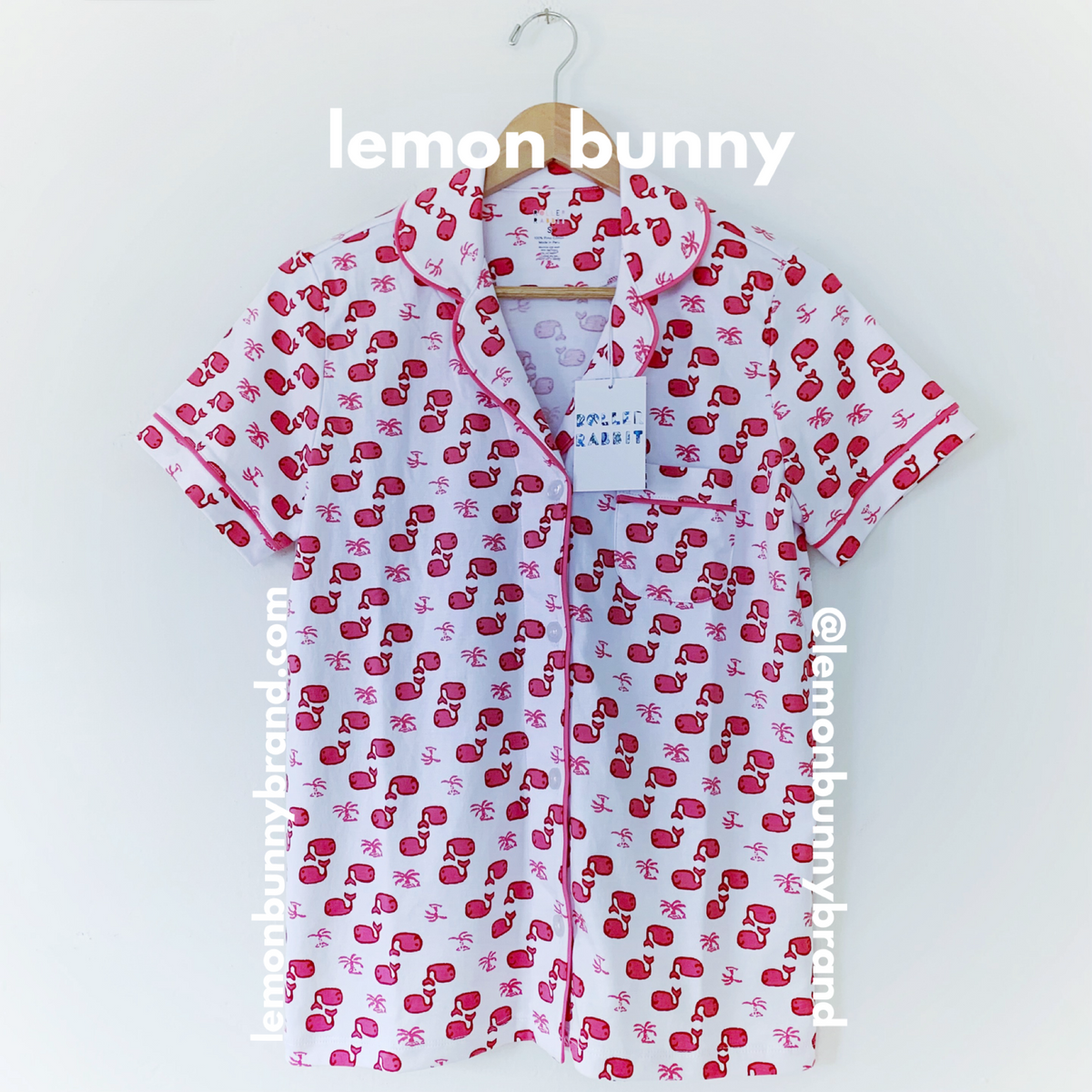 Roller Rabbit Moby Polo Pajamas in Pink, Size S (Version 2)