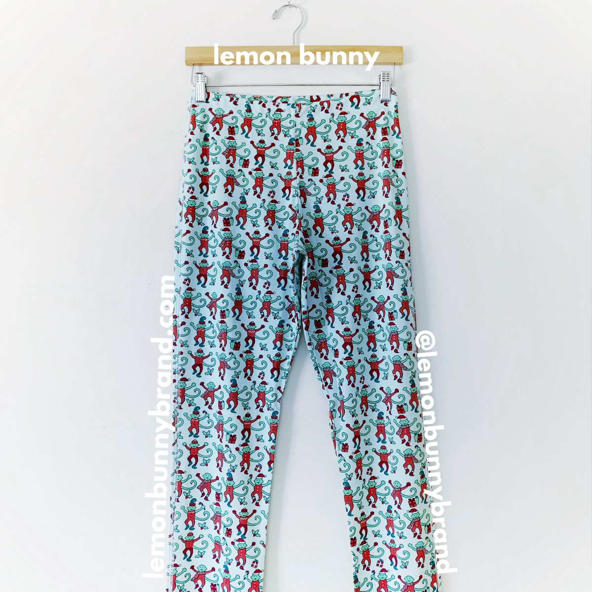Roller Rabbit Monkey Mas Pajamas in Mint, Size S (Version 2)