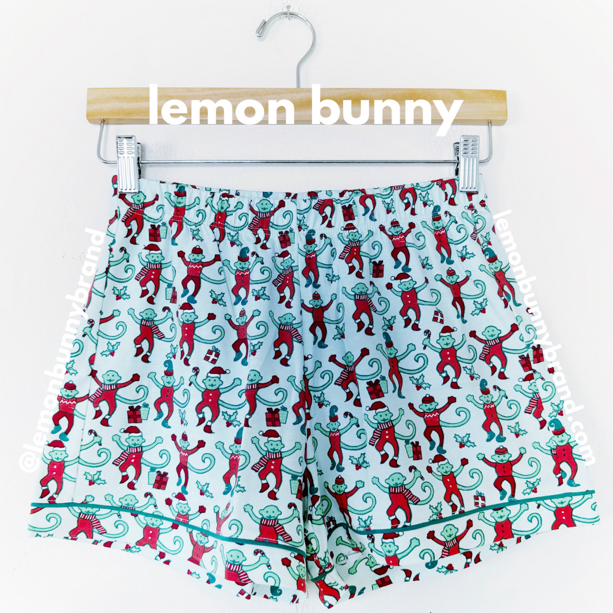 Roller Rabbit Monkey Mas Polo Pajamas in Mint, Size XS (Version 2)